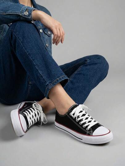 Tenis mujer hombre bota choclo urbano casual zapato deportivo cómodo confort moda unisex 22mx-28mx lona calidad premium raya negra o raya roja