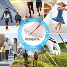 2 Pares Separador de dedos piespie c bunion cor endrezadores Pie ortopédicos pintarse las uñas de los pies cores de allux valgus alio de uanetes  (tranrencia) - Transparencia - Ver 6