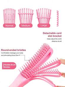 1 Stück Entwirrkamm mit 8 Reihen für alle Haartypen - Haarkamm mit antistatischer Stylingfunktion, leichtem Gleiten und sanfter Pflege für die tägliche Haarpflege, Muttertags Blumen, personalisierte Geschenke für Mama, Last-Minute-Geschenke, Muttertagsideen, Geschenke zum Muttertag, handgemachte Karten für Mutti, die besten Muttertagsgeschenke unter 50 $ - Verschiedenfarbig - Übersicht 7
