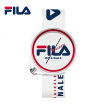 Đồng hồ FILA Quartz dành cho nam, kiểu dáng thể thao cổ điển với các khối màu phối hợp và logo lớn, dây đeo silicon màu trắng, đồng hồ đeo tay phù hợp cho phong cách đường phố và sử dụng hàng ngày. - Một cỡ - Xem 8
