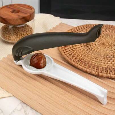 栗子开壳器，坚果夹，不锈钢十字栗子夹，坚果工具，适用于栗子、核桃、杏仁及各种坚果的开壳、去皮、剥壳，厨房小工具