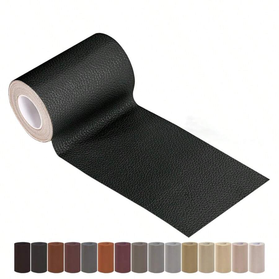  Leather Repair Tape,Self Adhesive Leather Repair Patch,Leather Patches For Furniture,Sofa,Car Seats,Office Chair. Vinyl Repair Kit 3x60inch - Multicolor - View 1