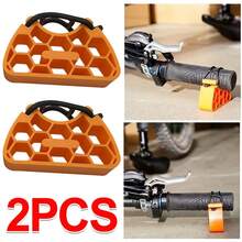 Bike Handlebar Brake Lever Support Stand MTB Maintenance Clip-On Stabilizer - Orange - View 4