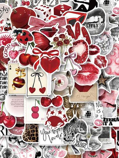 100pcs Y2K Aesthetic Stickers, Including Downtown Style, Black & White Style, Retro Style, Graffiti Style, Made Of Waterproof Vinyl Material, Suitable For Water Bottles, Laptops, Phones, Skateboards, Scrapbooks, Diaries, Great Gift Item.