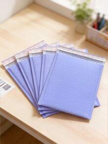 20pcs Purple Bubble Mailers, Self-Seal Pink Bubble Envelopes, Waterproof Foam Self-Adhesive Packing Organizer Bags, Simple Business Storage Pouches, Suitable For Mailing Gifts, Books, Phones And Other Products - Purple - View 5