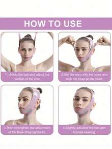 V-Face Mask, Face Shaping Tool, Shaping Mask Sleeping Facial Bandage, Suitable For Daily Wear - Multicolor - View 2