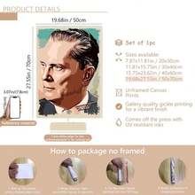 1pc Joseph Beuys Topo Pop Art Poster Art Gift, Suitable For Bedroom, Office, Living Room, Wall Decor, Home And Dorm Decor Canvas Wall Art, Fashion Girl Art, Inspirational Quote Art, Home Decor, Wall Hanging Canvas - Multicolor - View 15