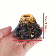 1 Peça Pedra de Bolha Vulcânica, Para Aquário de Peixes, Acessório Decorativo de Pedra de Bolha, Excluindo Tubo de Ar, Adequado para Aquário Pequeno, Bateria Não Incluída - Tipo A - Visão 3