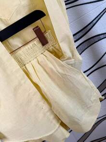Women's Imported Linen Shirt / Button / Lining / / Women's - Kuning - View 8