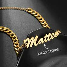 1pc Custom Name Bracelet, Men's Chain Personalized Stainless Steel Adjustable Charm Bracelet, Custom Gold Brand Jewelry Couple Memorial Gift Boyfriend Birthday Gift Gold, Rose Gold Stylish, Fall Fashion, Vintage, Unisex, Simple, Casual, Hipster Custom, Personalized, Unique Ideal Gifts For Her, Friends For Anniversaries, For Valentine's Day, For Mother's Day, For Birthdays, For Graduation, For Father's Day, For Weddings, For Daily Wear, For Party, For Prom,Silver,Gold,Stylish,Colorful,Vintage,Simple,Unisex,Casual,Cuties,Custom,Personalized,Unique,Ideal Gifts For Him,Ideal Gifts For Her,Her,Boyfriend,Girlfriend,Dad,Mom,Family,Friends,For Anniversaries,For Birthdays,For Graduation,For Prom,For Party,Customized Fashion Engraved Bracelets,Look Glamour,Jewelry & Watches,Season Picks, Utilitarian - Multicolor - View 9