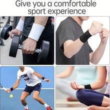 Customized Sweat-Absorbing Wristbands For Men And Women - Suitable For Tennis, Basketball, Running, Yoga, Gym Workouts - Multicolor - View 7