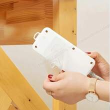 1 Set Plastic Wall Mounted Plug Holder, Self-Adhesive Cable Organizer, Router Sticker, Invisible Hanger Bracket, Suitable For Home And Office Use - A - View 4