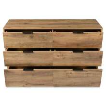 (=834445AAD) Chest Of Drawers, Sideboard With 6 Drawers, 120 X 40 X 76 Cm In Dark Oak, Tall Sideboard For Bedroom And Living Room - Dark Oak - View 10