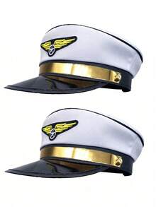 1pc Unisex Pilot/Flight Attendant Hat, Astronaut Space Force Cap, Suitable For Role Play, Costume Party Accessories - Multicolor - View 18