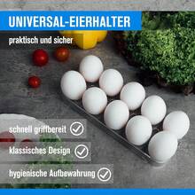 Universal Egg Holder For 10 Eggs, Dimensions (H X W X D): 2.5 Cm X 23.5 Cm X 9.5 Cm - Trong sáng - Xem 2