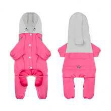 (Small Dog) Pet Clothes, Dog Four-Leg Jacket, Windproof Hooded Jacket, Outdoor Coat With Reflective Strips, Adjustable Drawstring - Multicolor - View 27