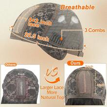 180% 密度直发蕾丝波波头假发,自然头皮真人发丝,带刘海 - 无胶 2x4 蕾丝前额,适合所有种族女性,度假风,时尚波波头 | 无胶假发,蕾丝前额假发 - Natural Black - 查看 11