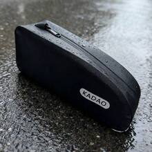 TPU自行车前上管包，防水鞍座包，适用于公路自行车/山地自行车骑行 - 黑色 - 查看 2