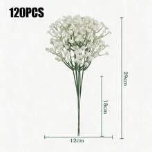 180 bông hoa baby's breath nhân tạo màu trắng, hoa baby's breath giả màu trắng, bó hoa baby's breath nhân tạo số lượng lớn, thích hợp để trang trí nhà cửa, trang trí bàn, cắm hoa DIY, trang trí tiệc cưới và lễ hội, trang trí sân vườn trong nhà và ngoài trời, trang trí phòng. - trắng - Xem 16