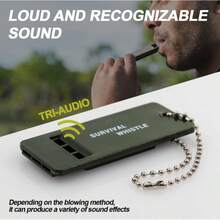 2pcs Super Loud Emergency Whistle, Triple Frequency Outdoor Survival Whistle, Suitable For Outdoor Emergencies, Hiking, Camping And Sports Safety - Durable PP Material, Compact And Lightweight Design, Rescue Signal Whistle With Keychain, First Aid Whistle, Student Practice Whistle, Referee Whistle, Travel Mountaineering Survival Whistle, High Pitch Earthquake Rescue Whistle - Multicolor - View 10