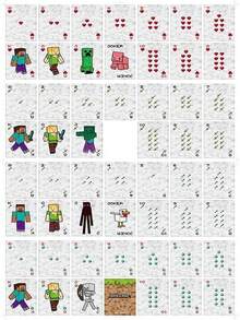 Minecraft 我的世界主题卡牌游戏周边桌游卡牌扑克派对纸牌派对玩具派对玩具礼品卡创意高档朋友聚会休闲娱乐卡牌桌游 - 彩色 - 查看 6