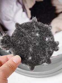 可重复使用的硅胶鱼形除毛刷，适用于衣物、毯子、毛巾、宠物毛发去除，有效去除洗衣机中的毛絮，去除猫狗毛发，家用洗衣工具，让衣物告别绒毛，洗衣房必备，清洁用品，洗衣机，毛絮收集器，宠物毛发收集器，可重复使用的宠物毛发去除器，衣物清洁工具，洗衣配件 - 彩色 - 查看 4