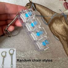 1个独特的键盘帽钥匙扣 - 机械键盘造型，缓解压力，独特的办公桌玩具和小礼物 - 彩色 - 查看 12