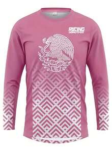 DONUTFOX Mountain Bike SportWear Jersey Racing Bike Shirts MTB BMX ATV T-Shirt MEN Fitness Shirt Long Sleeved T-Shirt Quick Drying And Breathable Shirt 2025 - Pink - View 3