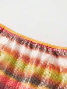 Women's Sparkly Sequin Mini Skirt Y2k Low Rise Glitter Rave Micro Skirt With Shorts Underneath - Nhiều màu - Xem 6