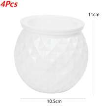 4 pezzi Piccoli vasi idroponici pigri, vasi in plastica trasparenti a doppio strato, vasi autoinaffianti con corda di cotone assorbente, accessori per la cura delle piante da interno ed esterno, balcone e scrivania - A - Visualizzare 11