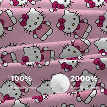 SANRIO Hello Kitty主题法兰绒毯,粉色底,满版Hello Kitty印花,可爱少女风,既美观又实用,可作为礼物或日常家居用品,也可用作披毯、空调毯、沙发毯,适用于沙发、卧室、露营、旅行等场合,实用且具有纪念意义。 - 彩色 - 查看 10