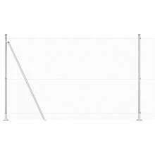 vidaXL 50 x 1,4 m (16 x 16 mm Gewebe) Stahlzaunpfosten, silber - A - Visualizzare 8