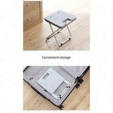 Taburete plegable multifuncional portátil cómodo para el hogar y la cocina, silla de plástico para baño y ducha, ahorro de espacio y fácil almacenamiento - Como en la imagen - Ver 6