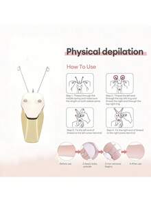 AXH. Electric Women's Facial Hair Remover, Painless Hair Removal Device, Beauty Depilation Tool - Multicolor - View 4