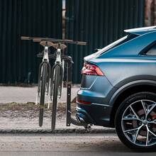 Hitch Mount Bike Rack, Bike Hitch Rack For Cars, Trucks, SUVs With 2" Receiver & Anti-Rattle Straps, Foldable Bicycle Carrier, Easy To Assembly, 70Lbs Capacity, Black - For 2 Bikes - View 7