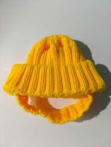 1pc Festive Red Knitted Beanie Hat, Warm Ear-Exposed Winter Hat For Outdoor & Indoor Use, Soft & Elastic Dog Knitted Hat Suitable For Small/Medium Pets, Comfortable Pet Winter Headwear - Warm Pet Apparel Accessory, Christmas/Holiday Gift For Dog Lovers, Dog Party Hat, Winter Dog Hat, Pet Winter Hat, Cat Hat - Multicolor - View 17