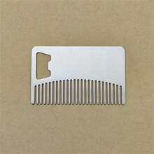 Multi-Functional Hairstyling Template, Stainless Steel Beard Comb - Multicolor - View 7