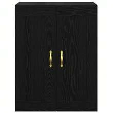 vidaXL Wandschrank Schwarz Eichen-Optik 69,5 X 34 X 90 Cm - Black - View 6