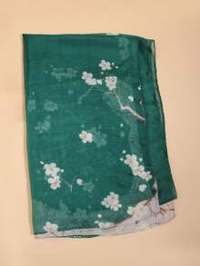 1pc Lightweight Chiffon Printed Scarf, Suitable For All Seasons, Daily Use,Beach,Holiday - Multicolor - View 2