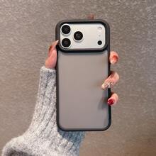 简易磨砂硬质亚克力保护壳适用于 17 Pro Max/17 Pro/17 Air/17/16/16 Pro Max/16 Plus/16 Pro/16E/15/15 Pro Max/15 Pro/15 Plus/11/12/13/14 Pro Max/XS/XR/11 Pro/11 Pro Max/12 Pro/12 Pro Max/13 Pro/13 Pro Max/14 Pro/14 Pro Max，加厚设计 - 黑色 - 查看 4