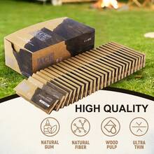 ACE-2000张/50本大容量卷烟纸 - 1 1/4英寸未漂白棕色卷烟纸 - 天然阿拉伯树胶卷烟纸 - 44*77毫米棕色卷烟纸 - 经典超薄卷烟纸，燃烧顺畅 - 吸烟者、聚会、母亲节、父亲节、情人节、圣诞节和节日礼物的理想之选 - 彩色 - 查看 3