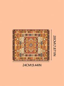 Mouse Pad Quadrado Pequeno, Base de Borracha Boêmia, Adequado para Mouse Sem Fio de Computador de Mesa, Escritório, Computador Portátil, Decoração de Escritório Doméstico - Quadrado - Visão 8