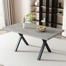 Dining Tables - Grey+Black + MDF - View 3