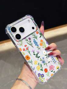 1 ốp lưng điện thoại họa tiết hoa nhiều màu sắc | Ốp bảo vệ trong suốt chống rơi vỡ - Tương thích với iPhone 17 Pro Max, Galaxy S24/S25 Plus/S23 Ultra/A16/A35/A25/A55, Pixel 9 Pro, Pixel 8, Pixel 7, Moto G85, Infinix Hot 50 Pro+ - Thiết kế tươi mới, thích hợp làm quà tặng hoặc sử dụng cá nhân, phiên bản quốc tế, không phải phiên bản nội địa. - Trong sáng - Xem 5