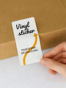 500pcs Customized Waterproof, Sunproof, Washable Round, Square, Rectangular PVC Stickers With Personal Name & Logo, Adhesive Labels - Multicolor - View 7