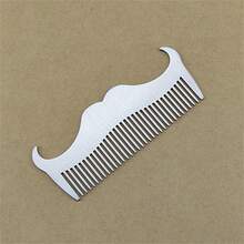 Multi-Functional Hairstyling Template, Stainless Steel Beard Comb - Multicolor - View 9