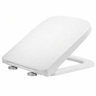 Soft Close Square Toilet Seat Quick Release Anti-Bacterial Adjustable Heavy Duty