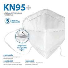 Best Trading Cubrebocas KN95 Certificado con 50 Piezas Tapabocas con 5 Capas de Protección contra Partículas Ajustador Nasal Oculto Empaquetados Individualmente - Blanco - Ver 4