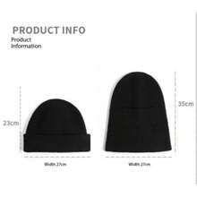 Winter Hat, Pull Hat, Men's Knitted Windproof Ear Protection, Cold-Proof Head Cover, Woolen Warm Face Mask, Cold Cap - A - View 6
