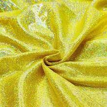 1pc Laser Holographic Metallic Shiny Fabric, Soft Drape Easy Cut Design For DIY - Multicolor - View 34